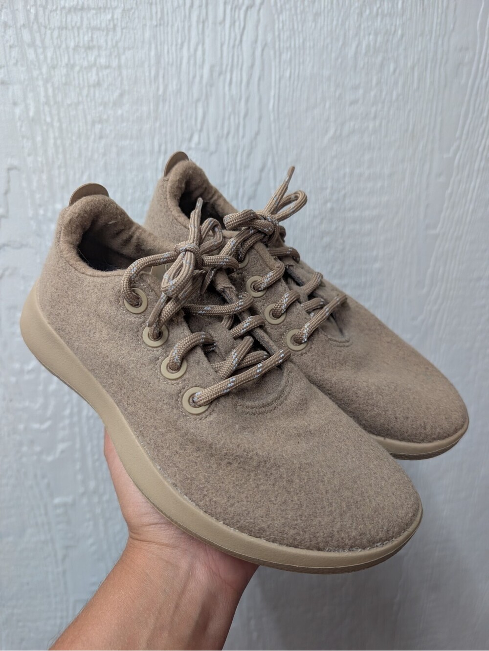 Allbirds Wool Runners Beige Neutral Athletic Running Shoes Sneakers Women's 8